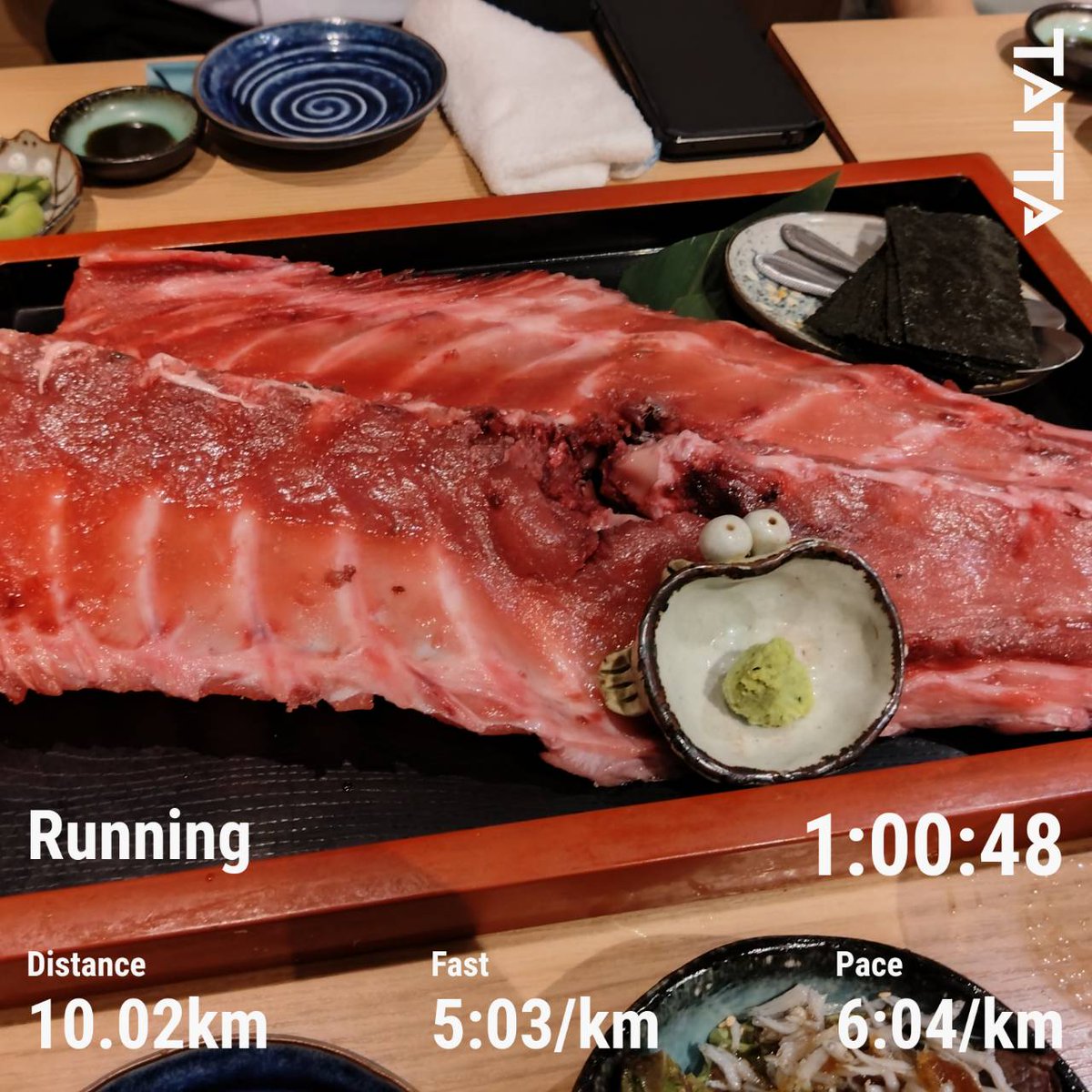 mkjz9's tweet photo. 10km走りました〜
写真はこないだ食べた鮪の中落ち🐟️ https://t.co/nuMrxGtMaK