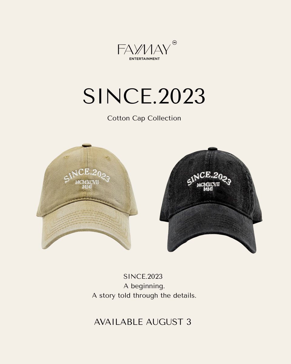 FAYMAYent's tweet photo. SINCE 2023.
A beginning.
A story told through the details.

Available August 3, 2026
12:00 PM (GMT+7)
Via LINE Official Account: @031jqmpv
🔗https://t.co/Mdg6af8srg

#FAYMAYentertainment
#fay_riezz
#maywyda https://t.co/o883DL9Fxh