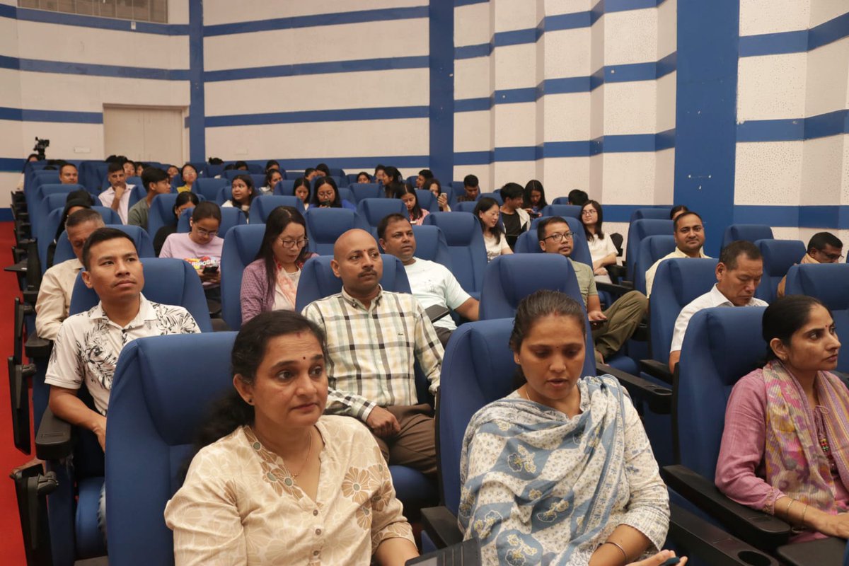nerie_ncert's tweet photo. NERIE #NCERT, Shillong joined the nationwide #GenZAgainstAddiction – Nasha Mukt Yuva for #ViksitBharat – Sankalp Abhiyan on 2 Aug 2026.
Faculty, staff, students, DCGC & ECCE trainees of #NERIE took the #NashaMuktYuva pledge and joined the live inauguration by Hon'ble PM. https://t.co/8lnnAKbEFP