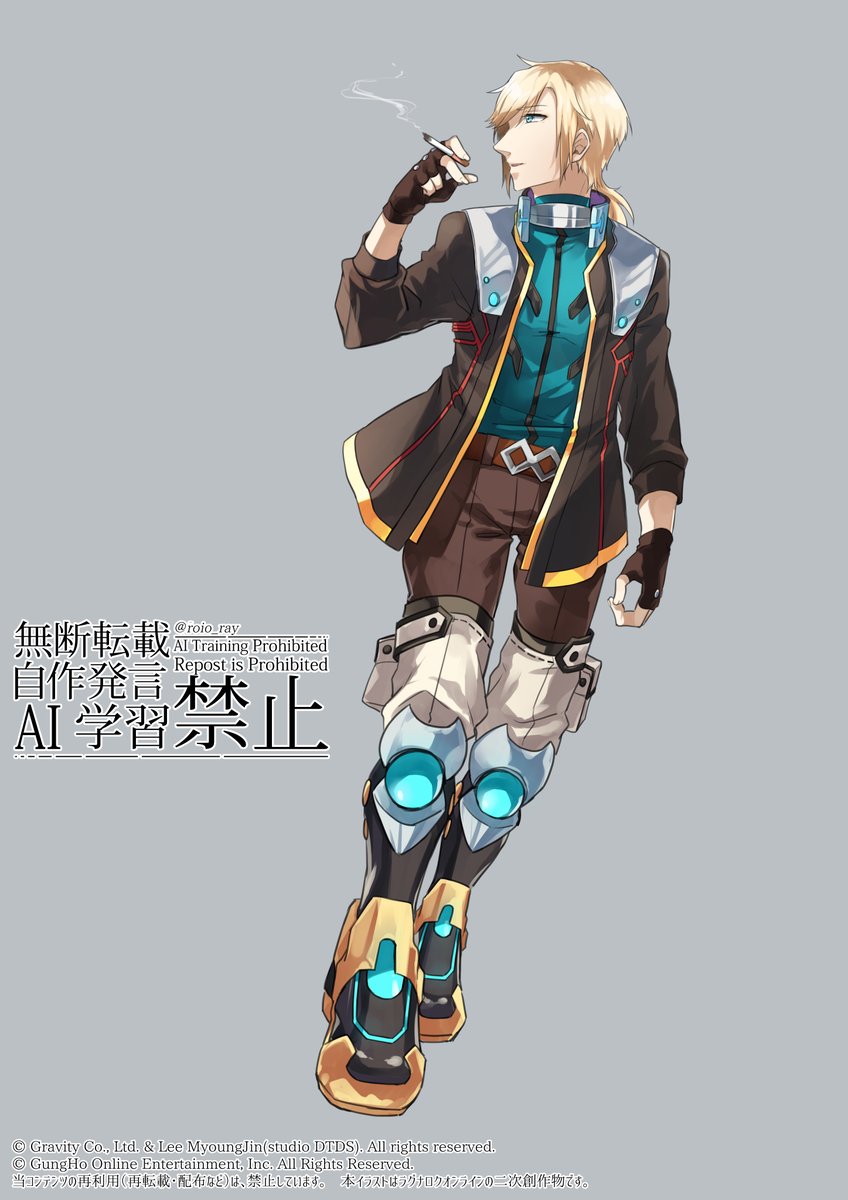 roio_ray's tweet photo. おとこマイスターくんを描いてみました！喫煙キャラが個人的に好きだったりします。

#ROお絵描き #ラグナロクオンライン https://t.co/EFdHN8NDVP