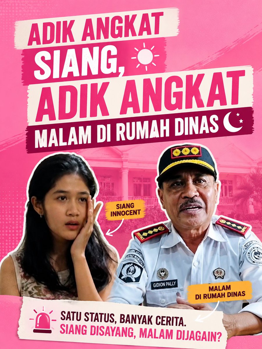 EnigmaPolitik's tweet photo. Adik Angkat Siang, Adik Angkat Malam di Rumah Dinas

Katanya “adik angkat”, tapi kok tinggal di kamar Kalapas dua minggu nonstop? Rumah dinas negara jadi kos-kosan khusus adik angkat ya?

#AdikAngkatMalam #RumahDinasJadiKos #KalapasWaingapu #EtikPejabat https://t.co/OW5y3JmiVU