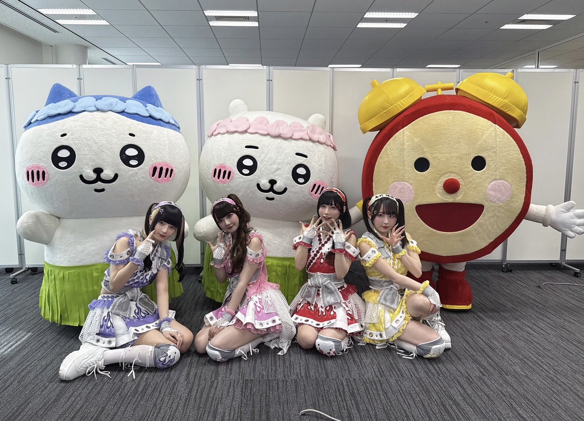 cx_mezamashi's tweet photo. あす28日(火)の #めざましテレビ エンタメPick Up☝️
3日間開催されたTOKYO IDOL FESTIVAL(#TIF2026)❣️
#乃木坂46 や #イコラブ など大盛り上がりのライブをお届け🎤

#ちいかわ #ハチワレ #めざましくん は #きゅるして などアイドルの皆さんと #めざましWANGANフェス コラボステージに登場したよ🥰 https://t.co/8EdcVNXava