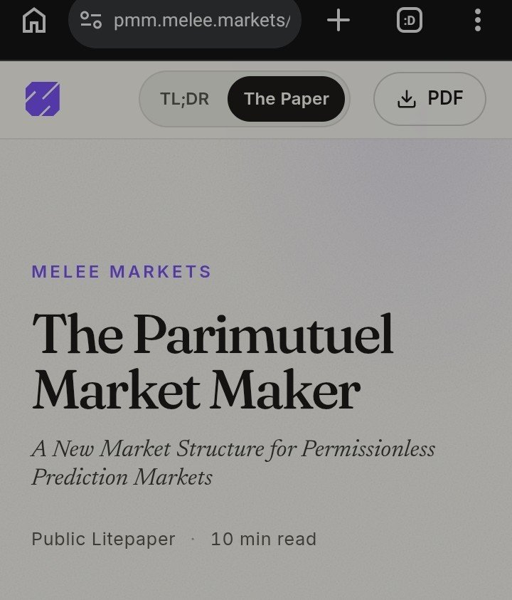 west_sportzz's tweet photo. 1/6

Prediction markets are interesting... but there's one big problem:

Most ideas never even get launched.

That's what made @meleemarkets ' new Parimutuel Market Maker (PMM) catch my attention. 🧵👇 https://t.co/ZWEje1C3Gh