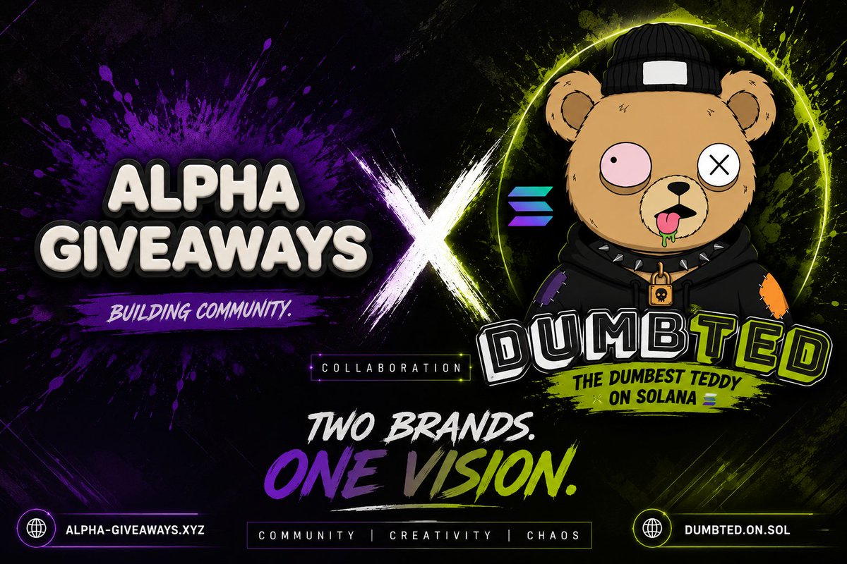 Alphagiveaway1's tweet photo. 𝗔𝗟𝗣𝗛𝗔-𝗚𝗜𝗩𝗘𝗔𝗪𝗔𝗬𝗦 × 𝗗𝗨𝗠𝗣𝗧𝗘𝗗 🧸
The Crazy Bears! 
To celebrate the collab, win:
💌 3 𝗢𝗚 Spots and 5 𝗪𝗟

✅𝗧𝗼 𝗘𝗻𝘁𝗲𝗿:-  
Follow @Alphagiveaway1  + @Dumbtednft   
Like + Repost + Tag two friend in The Comments

Winners will announce soon 💌 https://t.co/Cm5dzsjCm2
