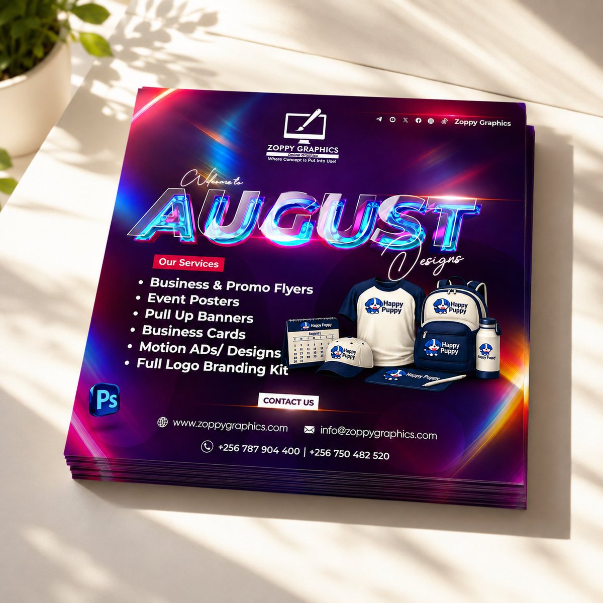 ZoppyGraphics's tweet photo. Design with Us😁
#GraphicDesign
#Branding
#FlyerDesign
#LogoDesign
#CreativeDesign
#AdobePhotoshop
#AdobeIllustrator https://t.co/nChEPkIAvg