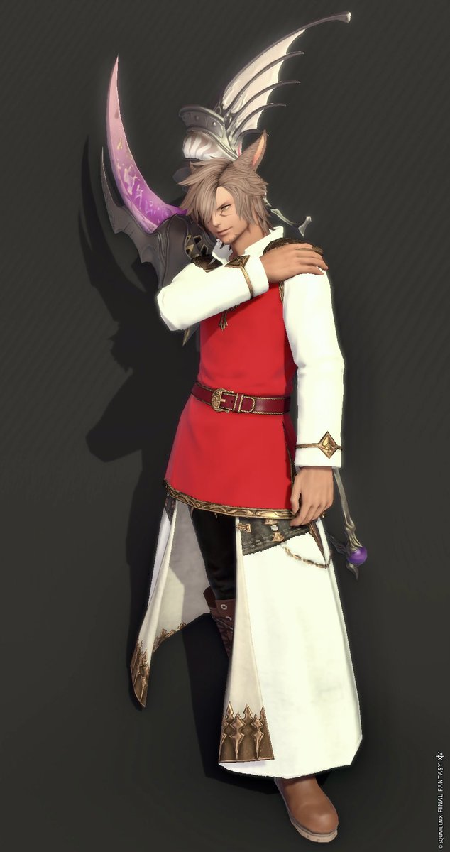 mdskii's tweet photo. ヴァナスパティのパーラカ胴もいいけど、バッツ胴もシンプルだけど襟が立ってたり、腰ベルトあって良き！
#FF14 #オスッテ https://t.co/jXgymTNp7f