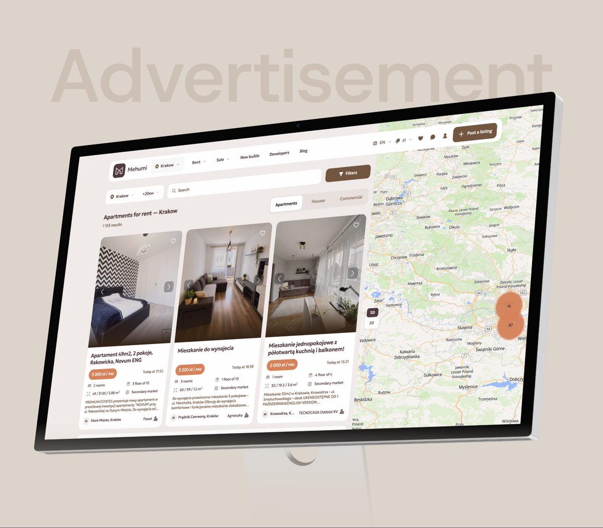 BenefitITStudio's tweet photo. 🏡 Benefit Studio | Mehumi - PropTech Marketplace & Property Search Platform

For this project, our team delivered:

✅ SEO infrastructure covering 10,000+ search intents
✅Automated property aggregation system
✅Custom admin dashboard
✅Secure payment integration
✅Conversion-focused UX/UI
✅High-performance frontend & backend
✅User profiles, saved listings & account management Fast, scalable architecture ready for growth

Looking to build the next PropTech platform? Let's talk.