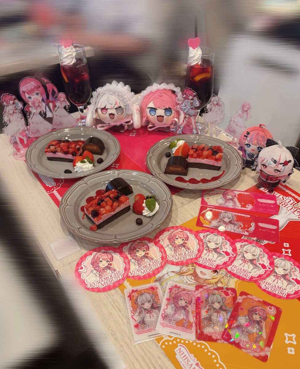2434ku_'s tweet photo. 8月になっちゃったけど!!コラボカフェ2回いけたよ✌️めるとメニュー激ウマだし、ガーリーめるちゃん激カワ!!良心的コラボカフェで最高ჱ̒( .  ̫ .🩷
 #めると見ルネ https://t.co/tWQr9dP8HB