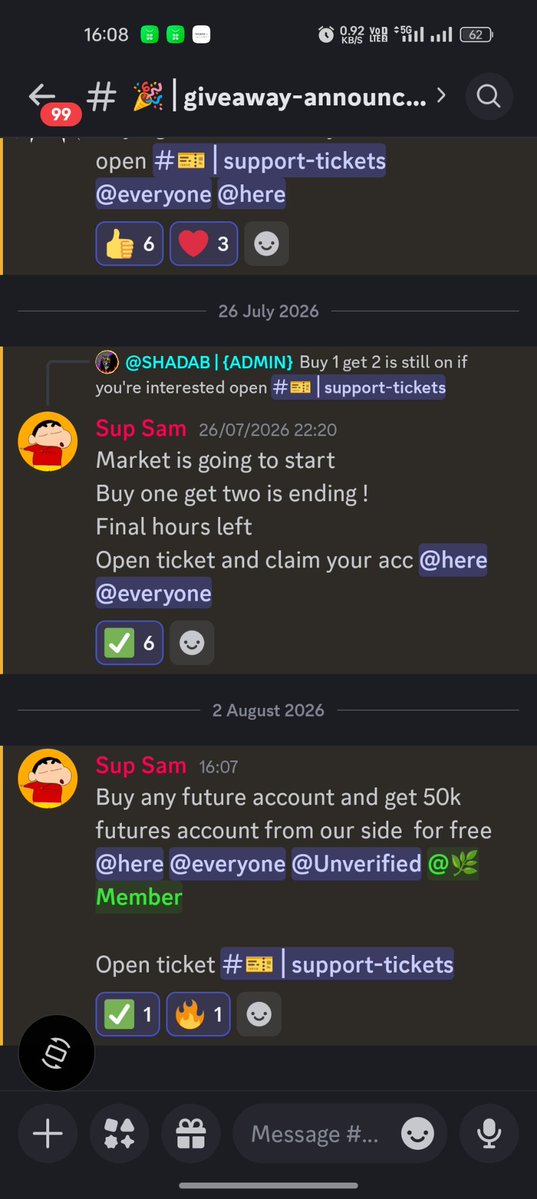 Sup___sam's tweet photo. If u trade futures 
This is for u

We are running buy one get two for free  limited time offer 

Interested people open ticket in our discord - https://t.co/UHuLPjxsMx

Genuine services, real work, trusted firms 
Everything is here 
Don't wait too late 
2 spot left only https://t.co/81jWeGFEwP