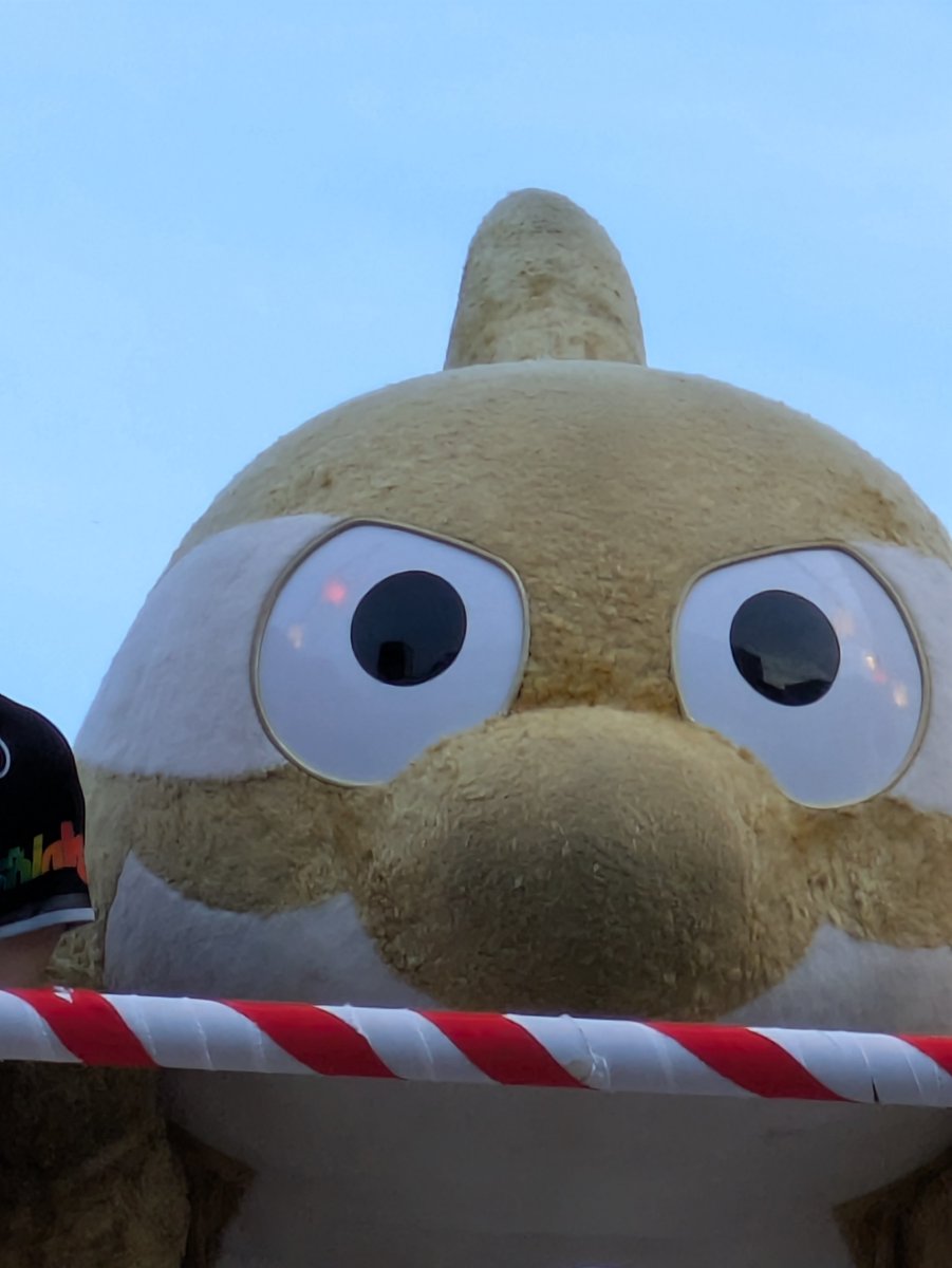 hi_macla's tweet photo. 盆ダンスは初日に行ったのでグランパスくんいた。かわよ😚 https://t.co/IsVJTqCgt4