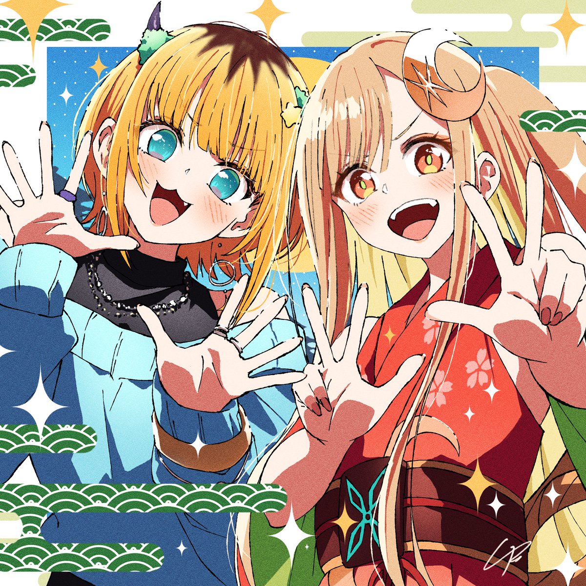 4B_Pencil_25's tweet photo. 祝！コラボ配信😈🌟🌕🎋
#推しの子 #超かぐや姫 https://t.co/8udOaNvCsC