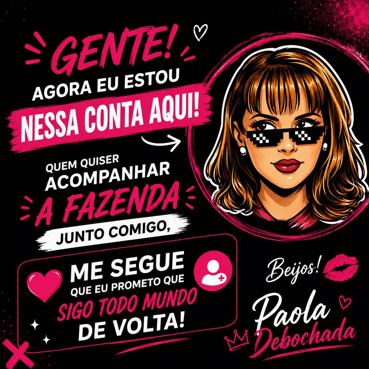 PaolaDoDeboche's tweet photo. Oi, amigos! 💙

Peço a ajuda de vocês para divulgar minha conta nova. Dê RT neste post e, se ainda não me segue por aqui, me acompanhe! Prometo seguir todos de volta.

Conto com vocês! https://t.co/LkifsO2zyq
