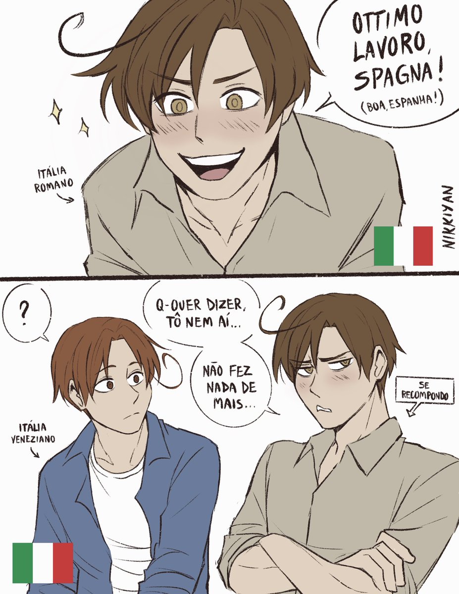 nikkiyan_'s tweet photo. A copa já acabou, a hype já acabou e eu chego com a última tirinha SÓ AGORA! Mas eu precisava fechar essa saga com a vitória do Espanha 🇪🇸 #hetalia https://t.co/7hz8w5JHWk