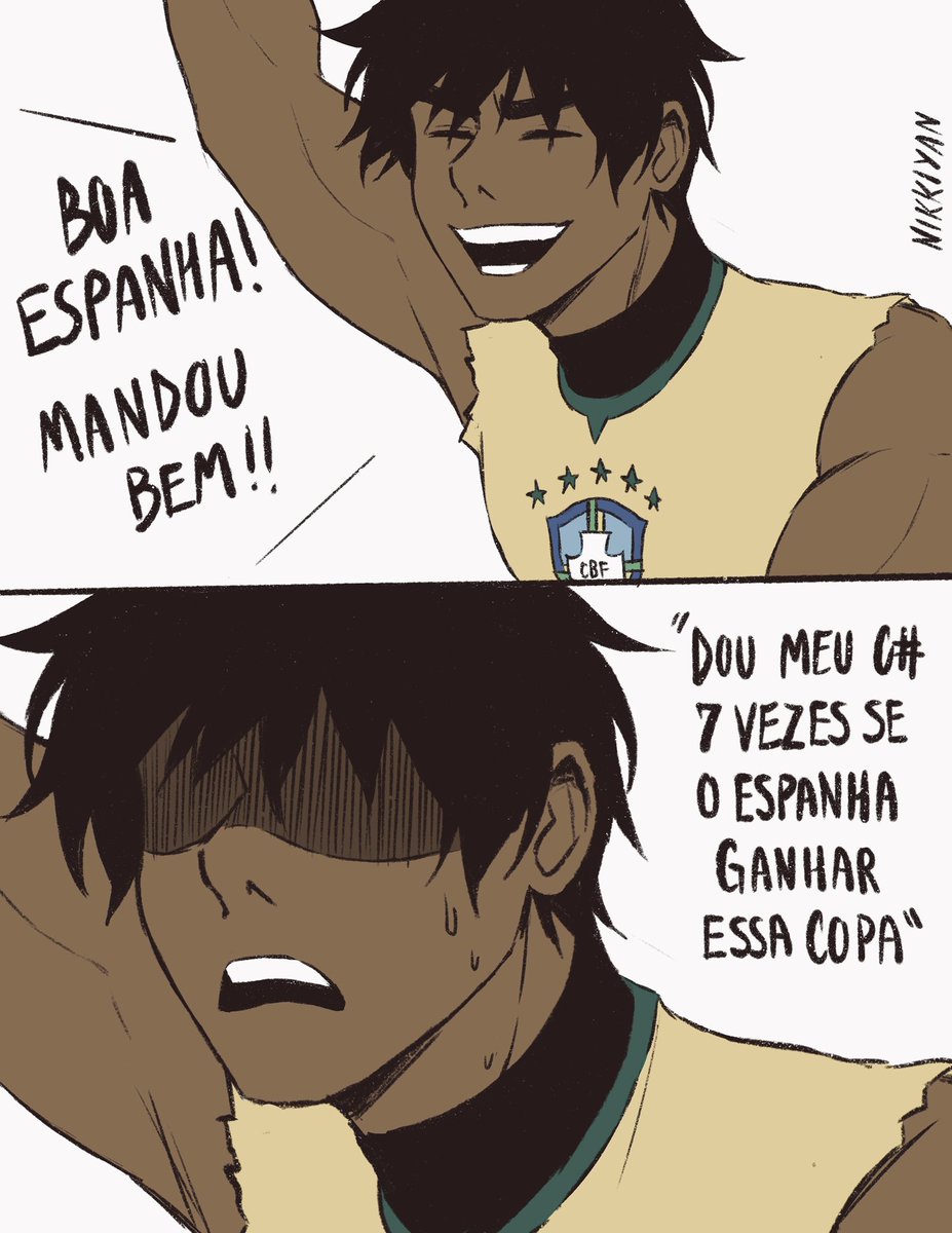 nikkiyan_'s tweet photo. A copa já acabou, a hype já acabou e eu chego com a última tirinha SÓ AGORA! Mas eu precisava fechar essa saga com a vitória do Espanha 🇪🇸 #hetalia https://t.co/7hz8w5JHWk