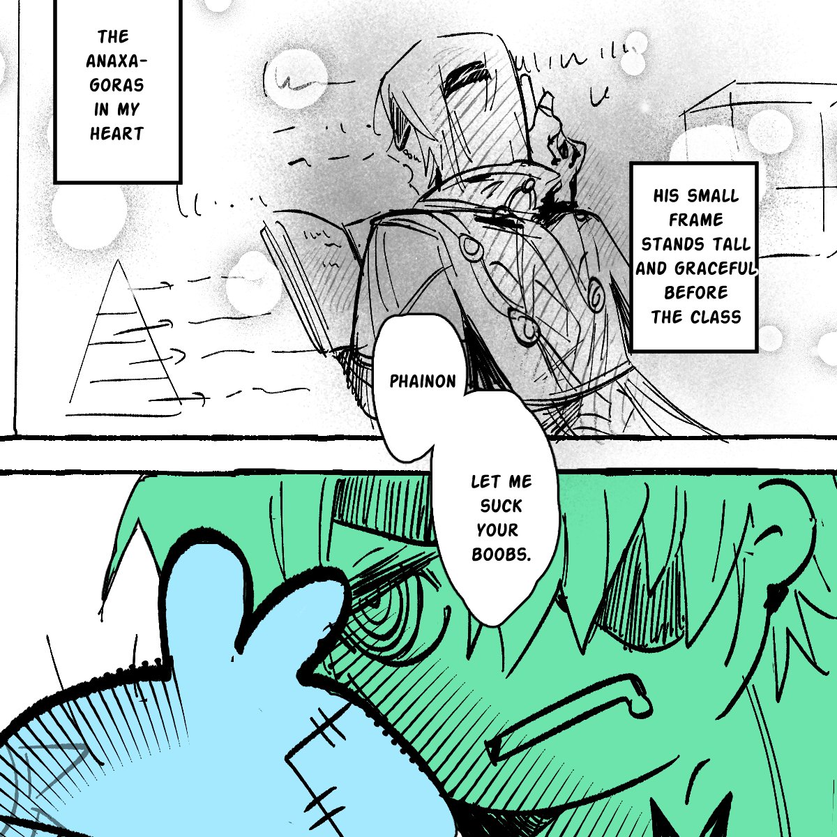 emilebois's tweet photo. [To the Version of Me Who Died Without Regrets 28]

#phainaxa phainaxa doodle comics 

2/5 https://t.co/med0hwuJqV