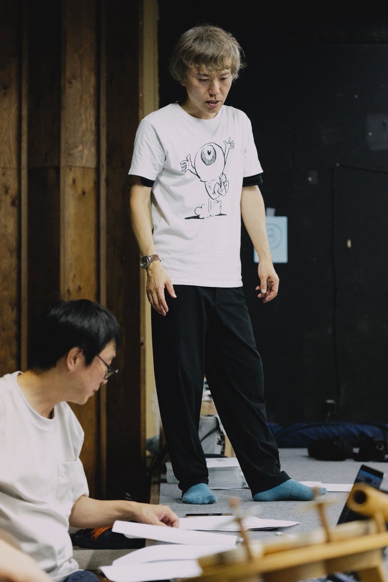 sayonara_camp's tweet photo. 稽古場photo
￣￣￣￣￣￣￣
公演 #赤鬼 の稽古場では、先日から音担当メンバーとの合わせも始まっています。

今回もほとんどの音が生演奏🥁🪕役者スタッフ一丸となって、ライブ感満載のパフォーマンスをお届けします。

\\ 公演「赤鬼」まであと34日 //
https://t.co/9Akx3yBQ84 https://t.co/R9m75rWqTC
