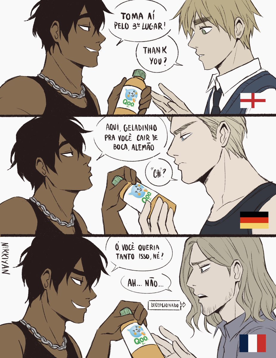 nikkiyan_'s tweet photo. Parte 2, final! Uma tirinha inteira que, tirando o Brasil 🇧🇷 (e a Brasilia obviamente), só tem personagem canônico de Hetalia #hetalia https://t.co/Hk1JOkdII1
