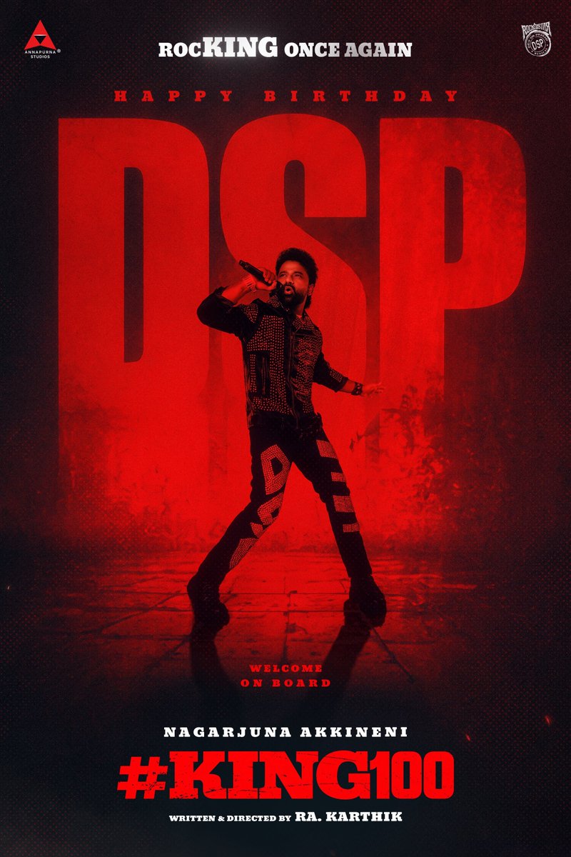 FilmyTwoodOffl's tweet photo. #King100 Music by Rockstar DSP 

@iamnagarjuna #RAKarthik https://t.co/xWsfkZxbkq
