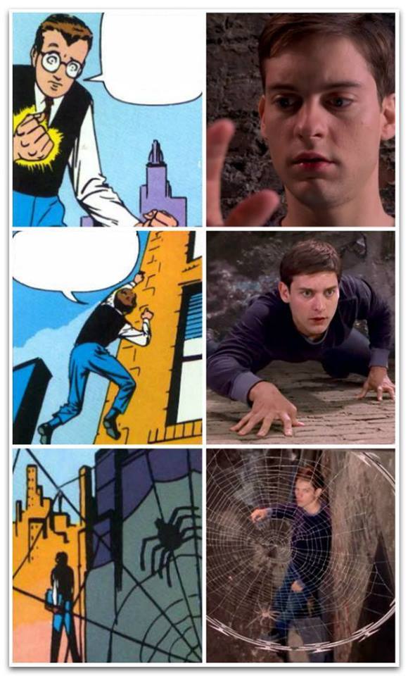 SomeAssHat666's tweet photo. Sam Raimi didn't have the luxury of picking random comicbook covers that have fuck all to do with the plot and had to adapt actual story bits from the comics. I say that's way more impressive https://t.co/5AUsNKm1ul