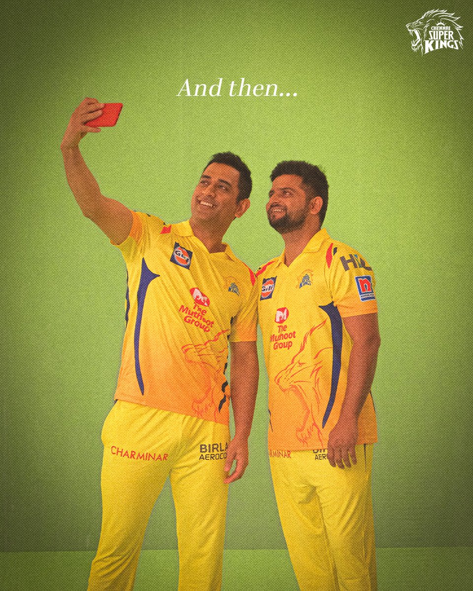 ChennaiIPL's tweet photo. You say friendship, we hear this. 🥰🦁 

#WhistlePodu #FriendshipDay https://t.co/TwXOuxOyRJ