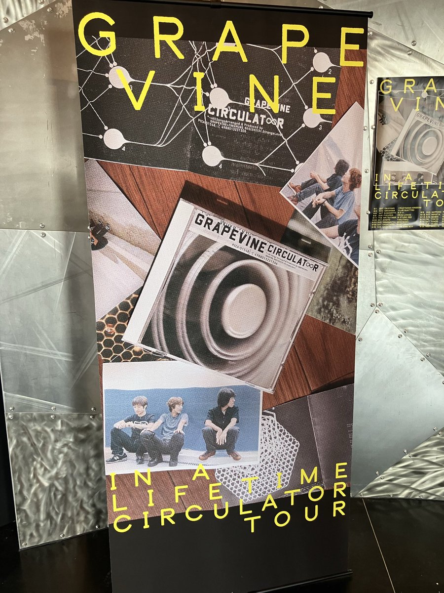 shinjihyogo's tweet photo. 8/2(日)GRAPEVINE「CIRCULATOR」25周年ツアーの2本目、満員の広島クラブクアトロ。同作の曲が大ウケ、なだけではなく、最新アルバムからの曲への反応も、極めて熱かったような。亀井亨さんの、ご本人曰く「10万54歳」の誕生日の日でもありました。 https://t.co/eFC6qbRruM
