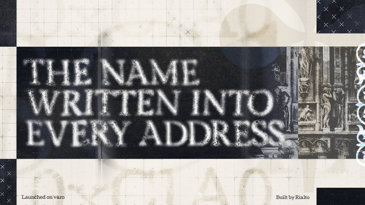 ciao_token's tweet photo. Every contract on Varo carries the same four characters at the front, a vanity address burned into every deploy. A signature. Rooted in who we are.

Bella ciao https://t.co/nu4kjmoM3i