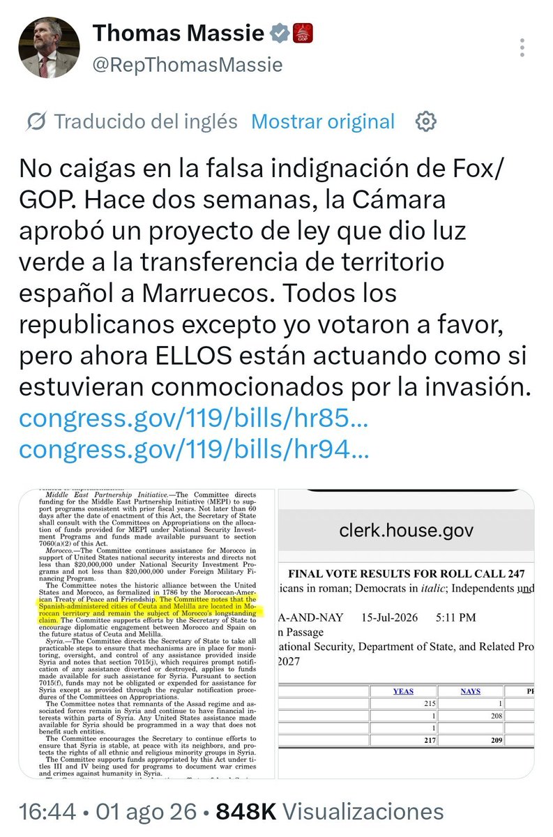HispaniaeInsurr's tweet photo. @vox_es @Santi_ABASCAL Parece un vídeo generado por inteligencia artificial en el que unos patriotas acuden para salvar España varios días tarde sin nombrar a los instigadores de esa advertencia.

Tu amo Donald Trump y todo el movimiento MAGA son los culpables y tú callarás como buen siervo. https://t.co/o7QhKvVlnu