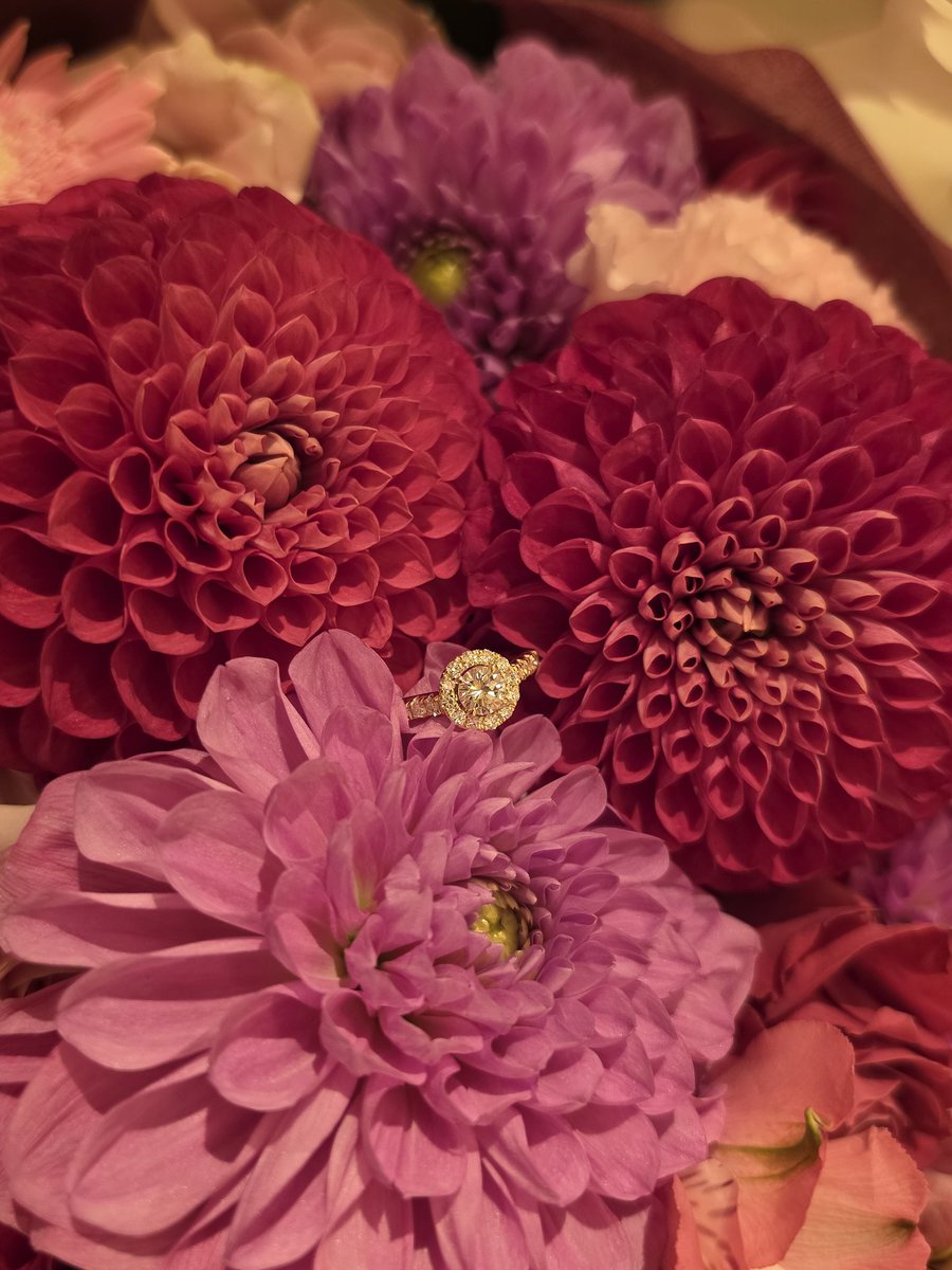 a_micchon's tweet photo. 婚約指輪、友達に「金とダイヤでバカ成金みたいな指輪欲しい！」って言って作って貰ったんだけどビビるくらいガチでエグいくらい良い指輪にしてくれたの本当に感謝しかない
普段使いして自慢しまくって欲しい https://t.co/Uo3LJCJOcH