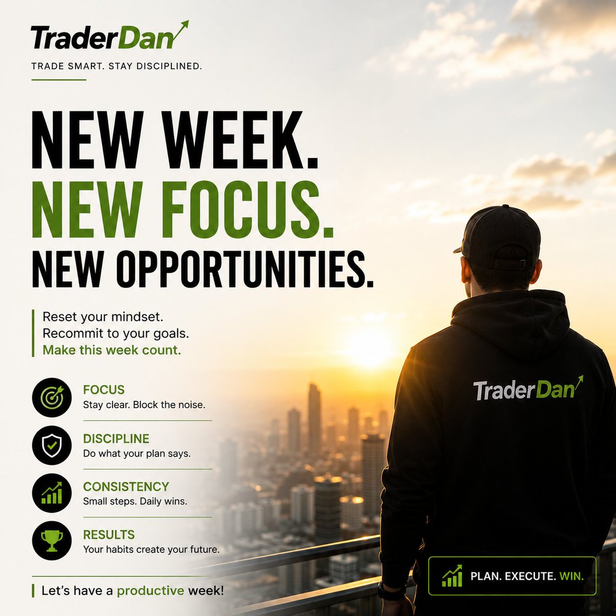 Traderdan_001's tweet photo. It's another week to be profitable 
Wish us all a profitable week https://t.co/obkRH6ux0L