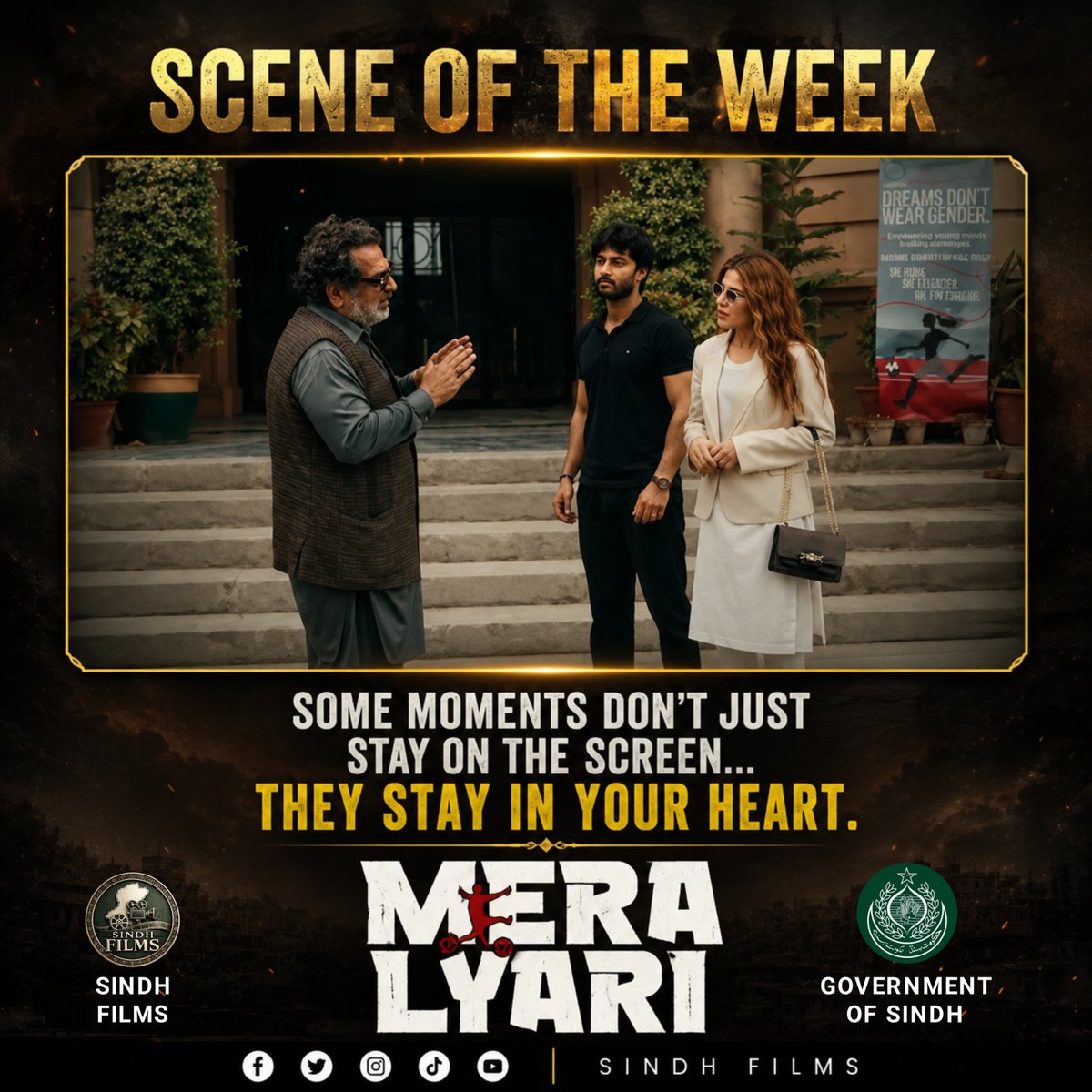 SindhFilms's tweet photo. SCENE OF THE WEEK 🌟

Some moments don't just stay on the screen...
They stay in your heart.

Every choice shapes a journey.

Which part of this scene caught your attention the most?
Share your thoughts below.

#MeraLyari #SceneOfTheWeek #SindhFilms #SindhGovt https://t.co/NpWStYq0AI