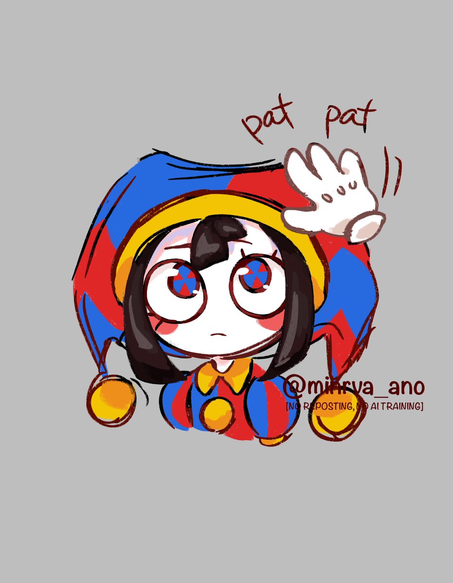 minrva_ano's tweet photo. Pat Pat🫳🫳🫳🫳🫳 
#pomni #tadc #theamazingdigitalcircus https://t.co/HLXHt1SgJb