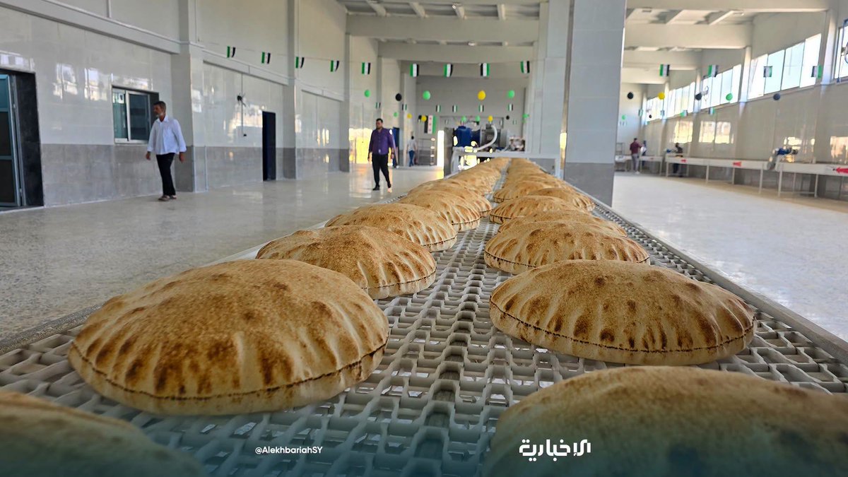 QalaatAlMudiq's tweet photo. The automated bakery of Maaret Misrin (N. #Idlib) reopened today following its rehabilitation & upgrade.

With 2 production lines, it is now able to produce up to 15 tons of bread every day, helping improve access to fresh bread for the residents.

The project was supported by @WFP.