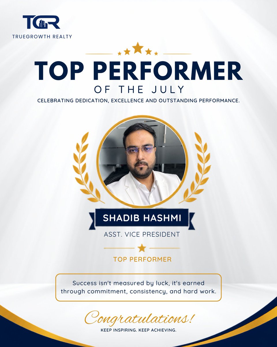 tgr2902's tweet photo. 🏆 Excellence deserves recognition!

Congratulations to our Top Performers of July for their outstanding dedication, consistent efforts, and exceptional results. Your hard work continues to inspire the entire team and sets a benchmark for success.
#topperformer #salesachievement https://t.co/jgblIxSphH