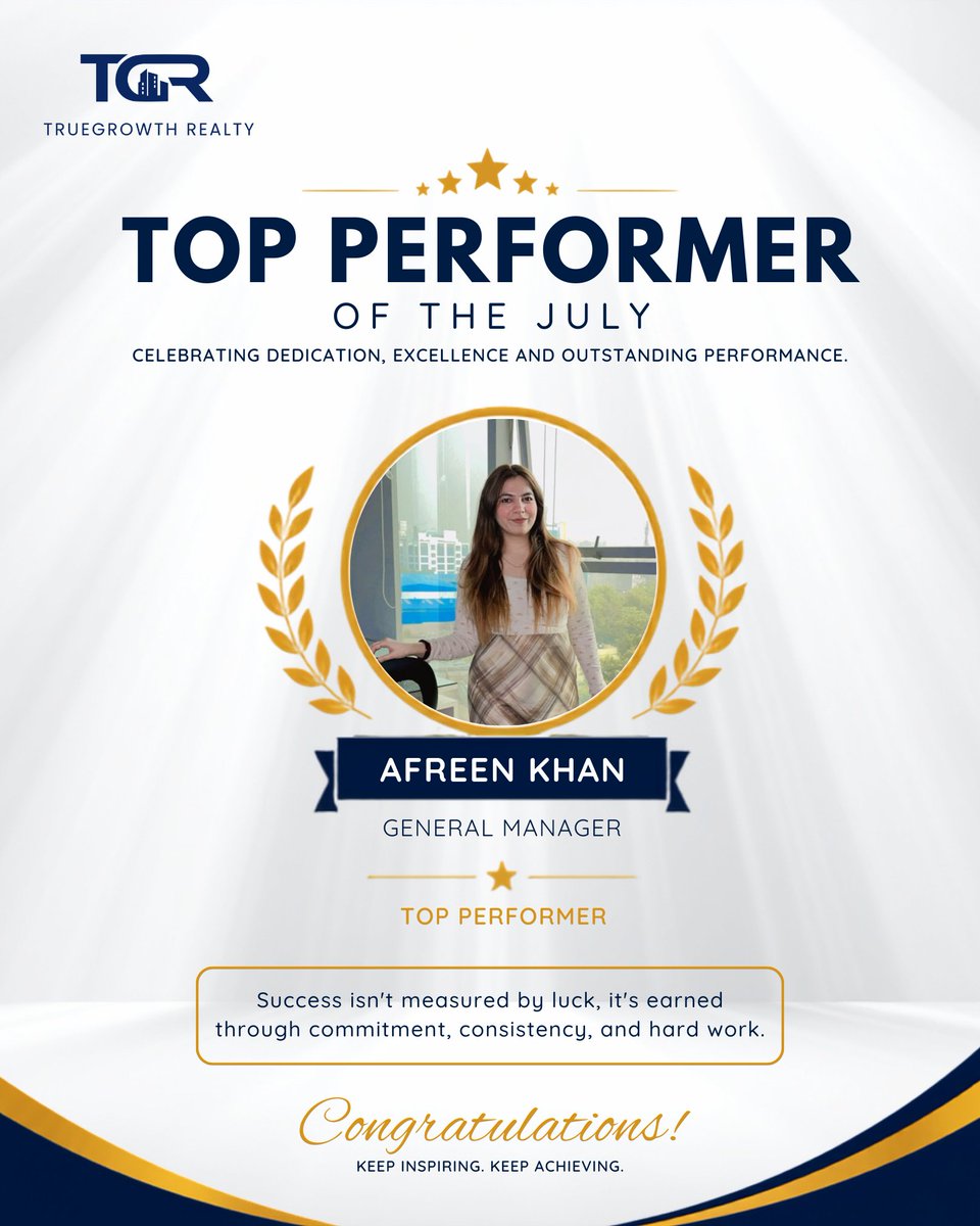 tgr2902's tweet photo. 🏆 Excellence deserves recognition!

Congratulations to our Top Performers of July for their outstanding dedication, consistent efforts, and exceptional results. Your hard work continues to inspire the entire team and sets a benchmark for success.
#topperformer #salesachievement https://t.co/jgblIxSphH