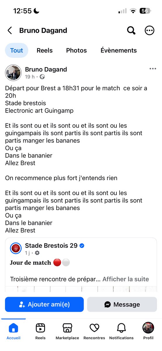 Kguichard2's tweet photo. Donc la @SB29 vous ne pouvez pas laisser passer ça ! Ce genre de mec ne doit plus mettre un pied dans un stade 

#racisme #brest https://t.co/Wxi6YqK2pi