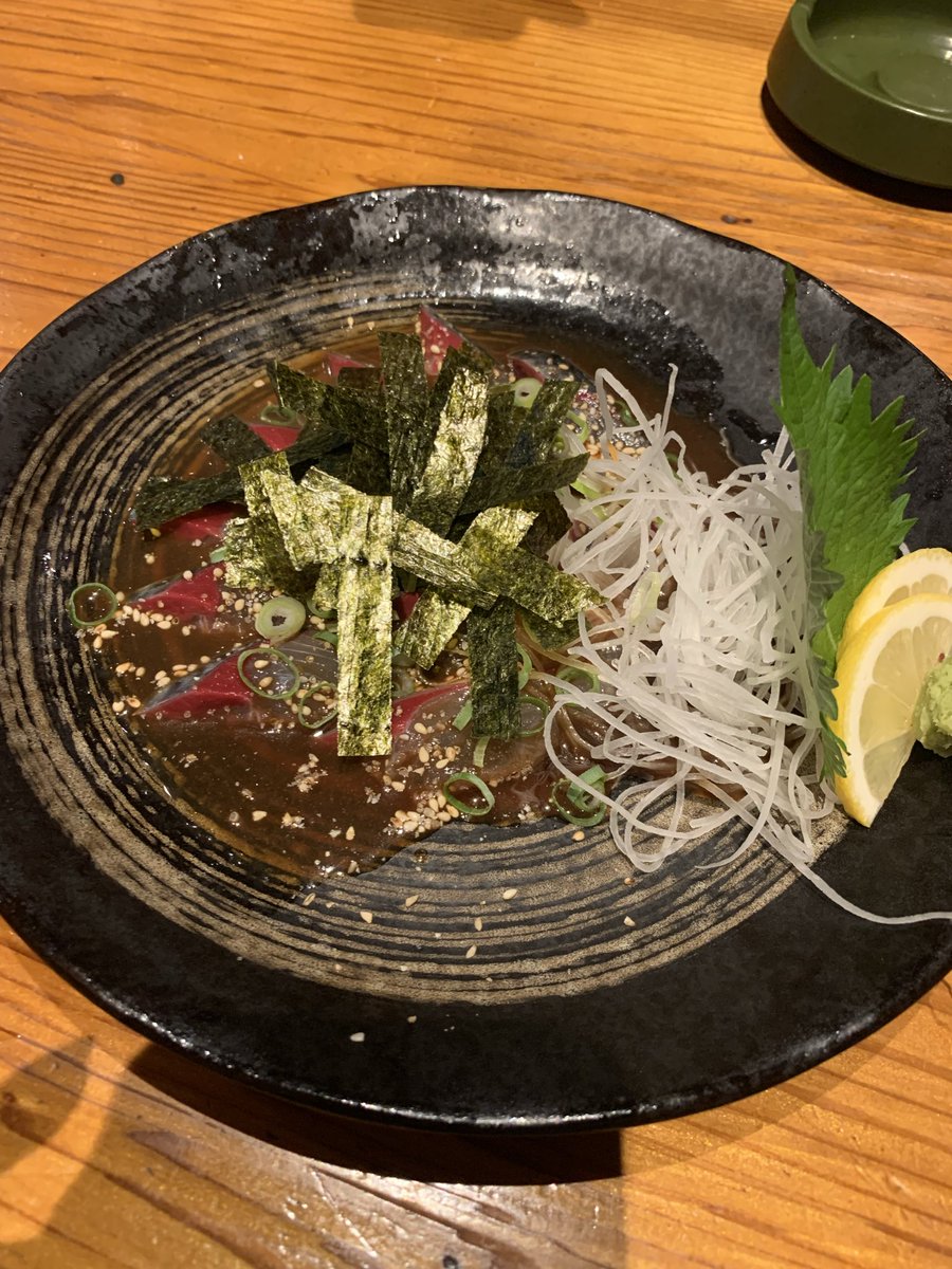 la5963317's tweet photo. ライブ後に今日もごま鯖！２日連続！
今日はひとりのみ！
美味しすぎる！すき！

#天神
#遠征めし https://t.co/HC1GYu9qpu