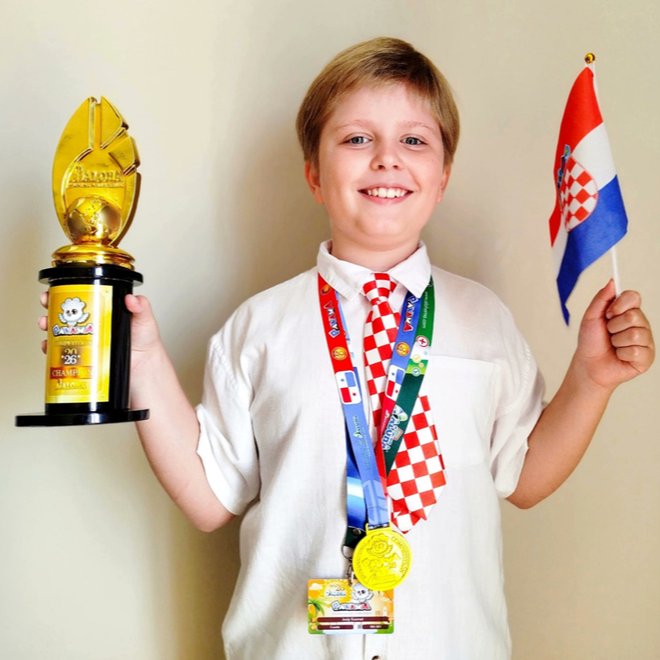 DailyCroatia's tweet photo. 🇭🇷An 8-year-old Josip Kosmat is the world champion in mental arithmetic. He solved 70 problems in 5 minutes.

Competing against 1,000 participants from over 20 countries, Josip won the "Champion" title, thereby representing Croatia in the best possible way. https://t.co/09gl1B3SjI