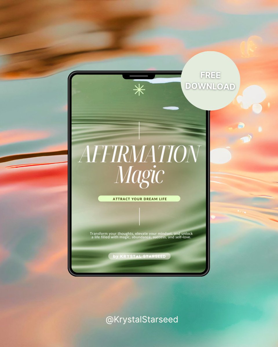 KrystalStarseed's tweet photo. ✨ FREE ✨

I'm giving away copies of my Affirmation Magic ebook to 12 followers 💖

To enter:
🔁 Share this post
💬 Reply with the area of your life you'd like affirmations for (love, wealth, confidence, career, etc.)

Will connect with the selected followers through DM 💌 https://t.co/kCTFDFdR4G