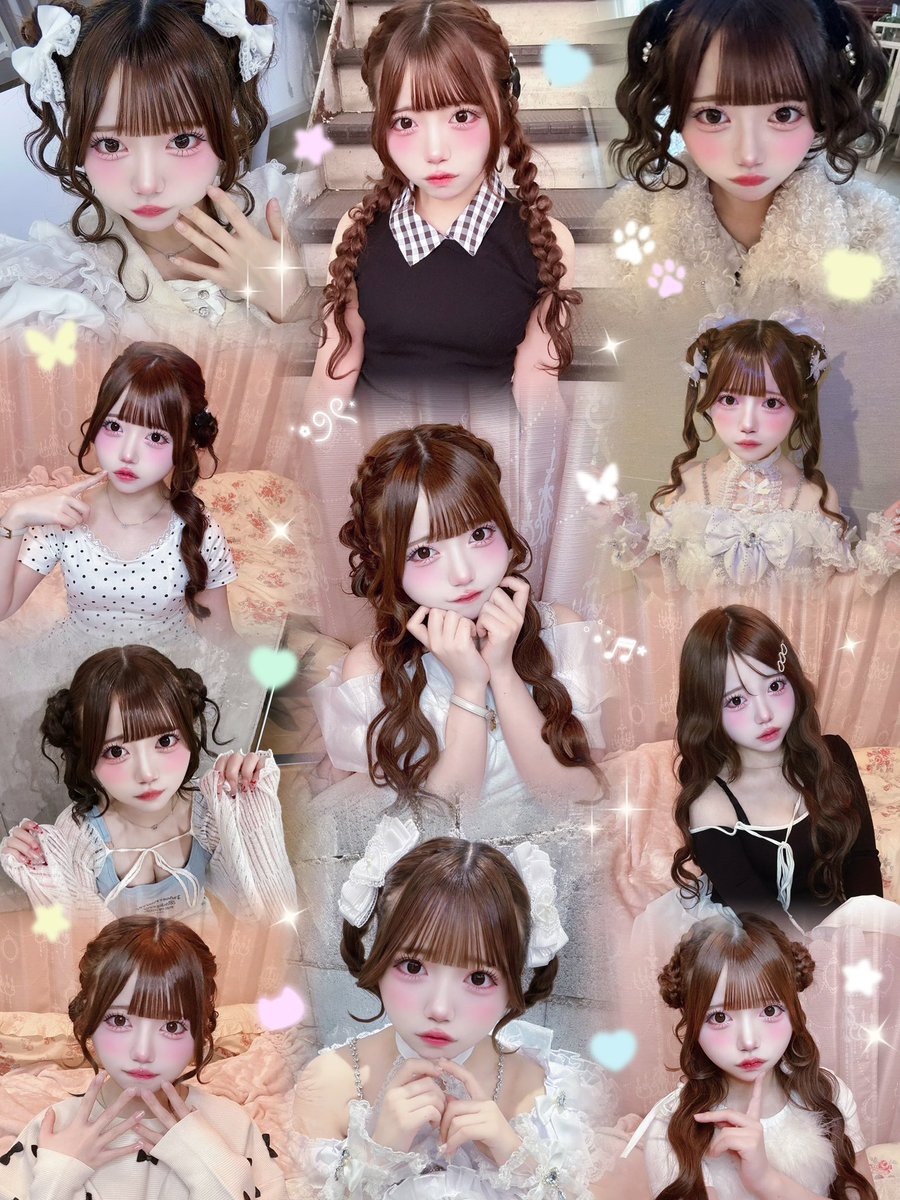 koikagi_mimi's tweet photo. 最近ヘアメ動画やヘアアレンジを載せるようになってから、「自分でヘアアレンジできるの羨ましい！」ってよく言ってもらえるんだけど、実は私も最初は髪を巻くことも、編み込みも全然できなかったよ😣💧

でも可愛い女の子たちを見て、私も自分でできる限り可愛くなりたい！って思ったのがきっかけで、動画を見て真似してみたり、何回も何回も練習したの🎀そしたらあんなに苦手だったヘアアレンジも、今では毎日楽しくいろんなヘアアレンジに挑戦できるようになりました𛰙᭜𖫴𖫰𖫱𖫳𖫲𖫲𖫳𖫴𖫰𖫱꛰ ᭜𖫴𖫰𖫱𖫳𖫲𖫲𖫳𖫴𖫰𖫱꛰❤︎

可愛いは才能じゃなくて、努力でもっと近づけるものだと思ってる♡出来ないからって諦めないでほしいт  ̫ т✊🏻みんなにもっとたくさんの「可愛い」を共有できるようにみみもまだまだ勉強して頑張るね❣一緒に少しずつ、可愛いを更新していこうね૮ .  ̫ . ა💕