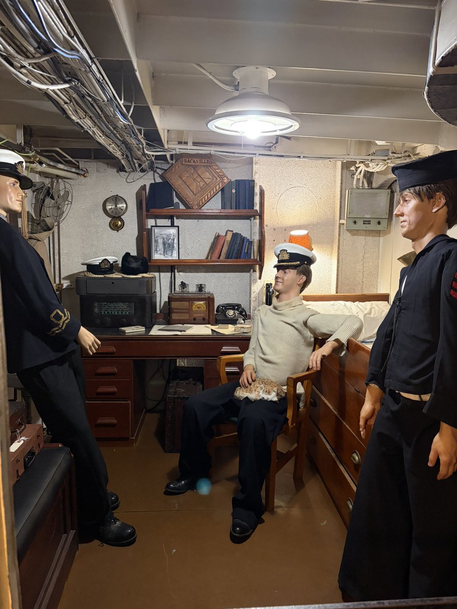 DonnaDasko's tweet photo. Delighted to tour the HMCS Sackville on my recent trip to the Halifax waterfront . It’s the last remaining corvette in the world; it escorted 30 convoys during the battle of the Atlantic. There’s lots to learn on this super tour. #RCN #SECD https://t.co/FWfATGLGPI