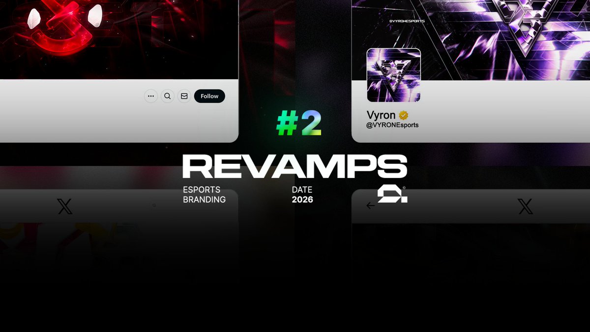 arshiadzn's tweet photo. 2026 | ESPORT REVAMPS 1 &amp; 2
#Design #Branding
Support Appreciated
https://t.co/CnMflYI6c8 https://t.co/uvXQlb3eMg
