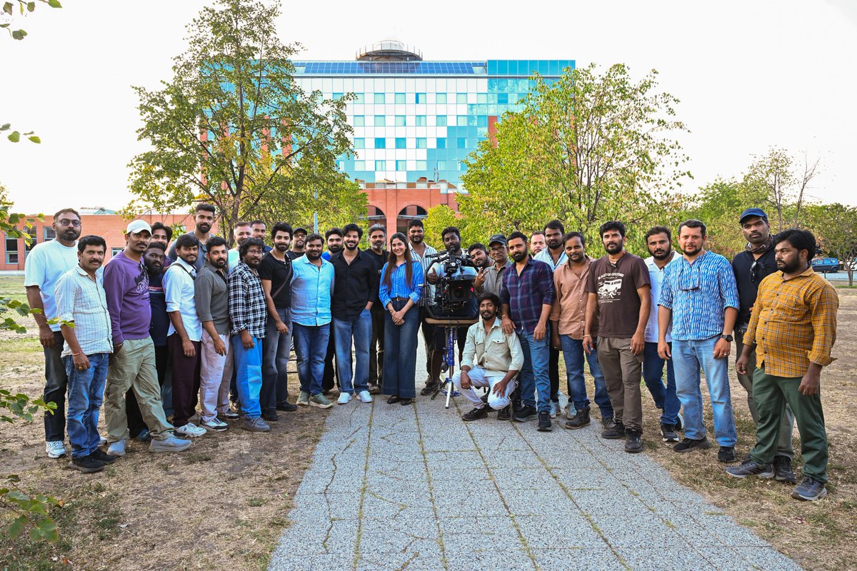 SLVCinemasOffl's tweet photo. #SriSri abroad schedule wrapped up ❤‍🔥

All set to his the big screens this year.
Release date announcement soon 🤩

#LoveWillSparkAgain 
Starring @dulQuer, @hegdepooja & @Dheekshiths 
Directed by @ravinelakuditi9
Music by @gvprakash
Cinematography by #AnayOmGoswamy
Editing by #KotagiriVenkateswaraRao
Production design by @artkolla
Produced by @sudhakarcheruk5 under @SLVCinemasOffl
Music on @saregamasouth