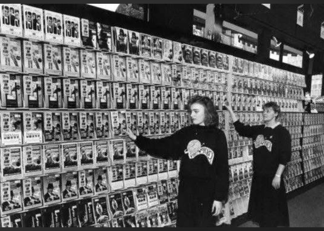 jasethehoo's tweet photo. #videoworld in hanley  #vhs #nostalgia wonder where these ladies are now 🤔 https://t.co/BcAYkEdjMV