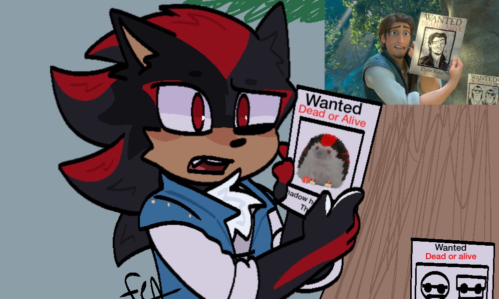 Invader_four's tweet photo. Seen the leaks for the live action tangled and so I decided to make a sonadow au with it

#sonadow #sonicthehedghog #tangled https://t.co/RO9uWFjPeN
