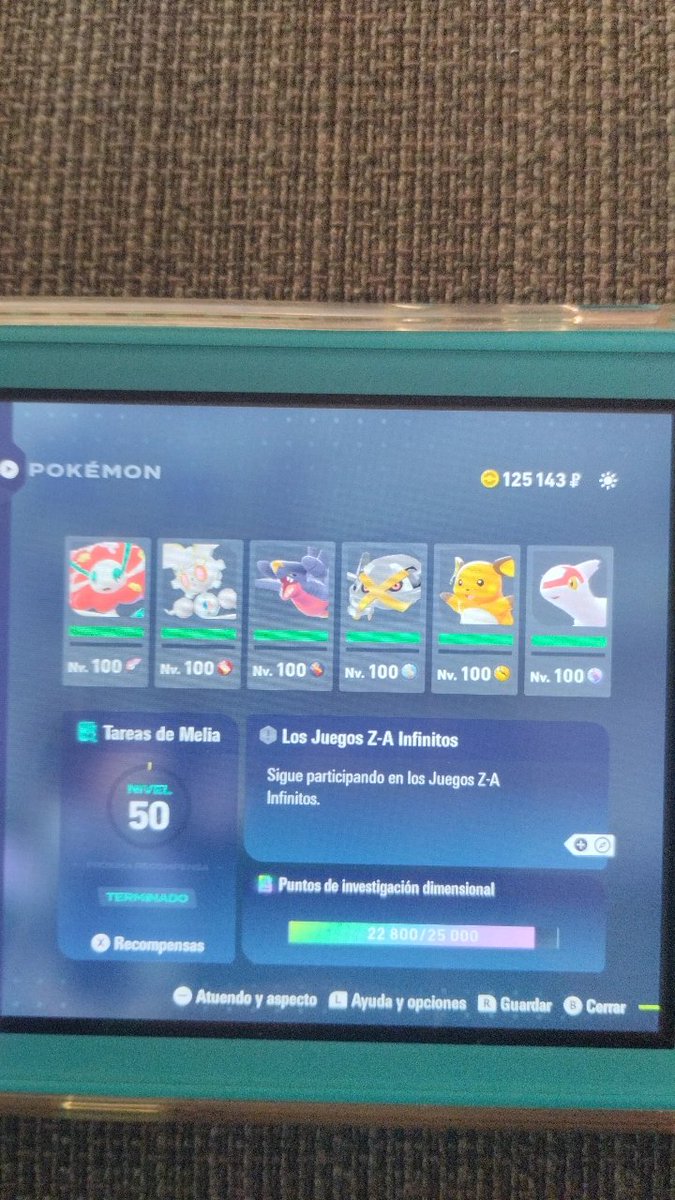 racheeldepaco's tweet photo. alguien más juega al Pokémon ZA? este es mi equipo y mi avatar :) https://t.co/s7HFHYvUEA