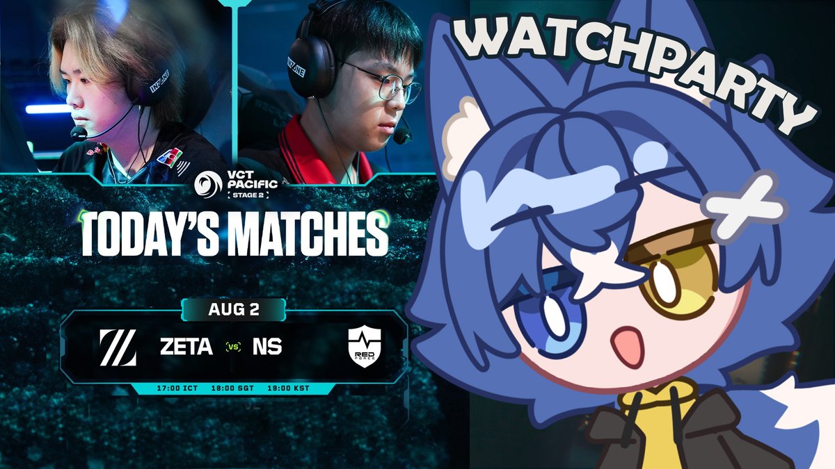 AoiCrescent's tweet photo. ❗ไลฟ์บน twitch

【ZETA vs NS】VCT Pacific Stage 2 - Group Stage Day 9 #VCTWatchParty #VCTPacific

🕕18:15(GMT+7)

🦊🌙⬇️
https://t.co/L0oqI3MXRA

#AoiC_live https://t.co/1Qq7AmBRfN