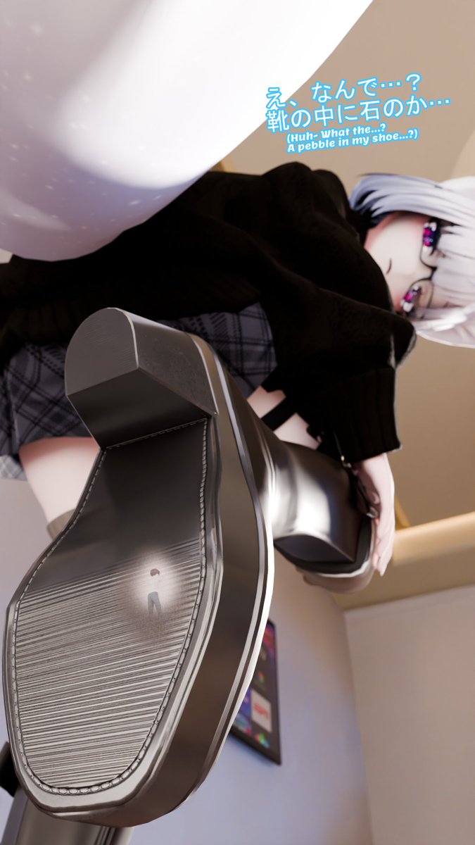 Light_Wzz's tweet photo. Fuyu's Homecoming || 冬さんの帰郷
---
After coming home from a long walk, Fuyu discovers an oddity that was trapped inside of her sock... At least she can think of a few ways to use it~

Comm done for @Crazyguy2255! Textless alt in replies
#巨大娘 #Giantess #SizeTwitter https://t.co/7bn4rIJlsM