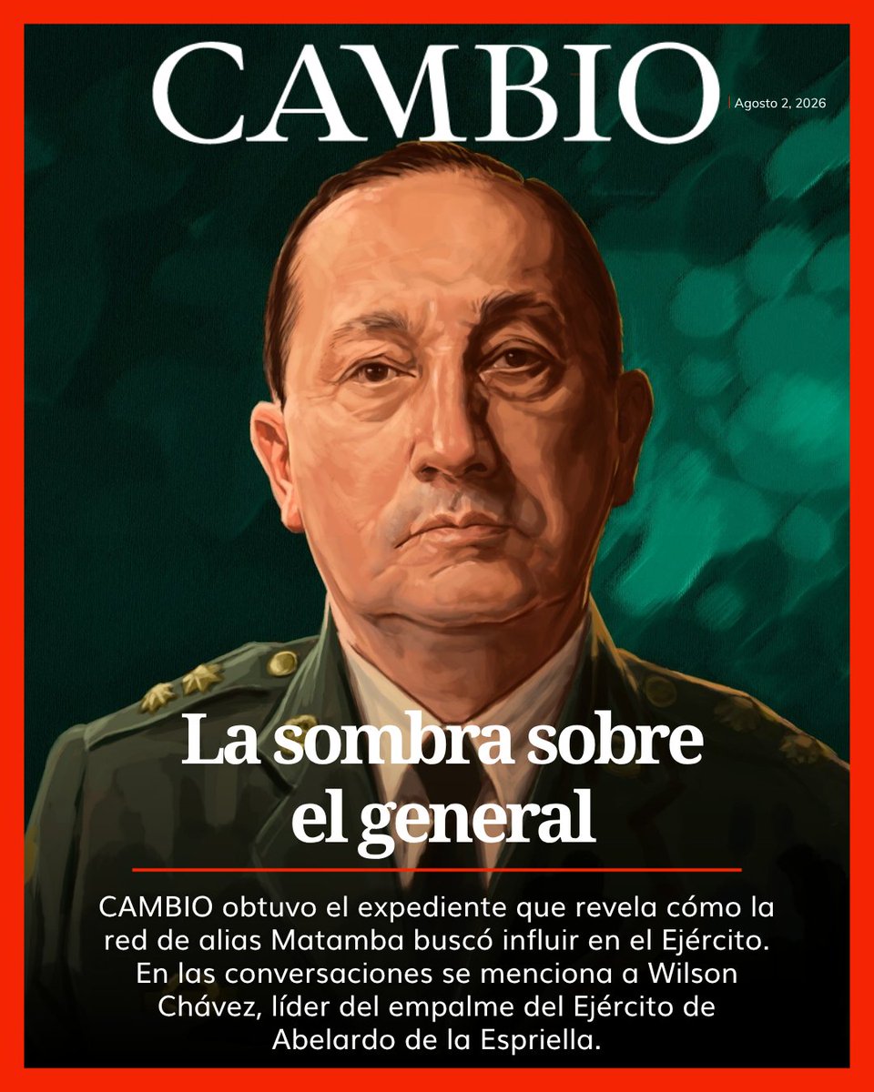 estoescambio's tweet photo. CAMBIO obtuvo el expediente que revela cómo la red de alias Matamba buscó influir en el Ejército. En las conversaciones se menciona Wilson Chávez, líder del empalme del Ejército de Abelardo de la Espriella.

https://t.co/Ugrc4LeVPm https://t.co/CdLwpm47nz
