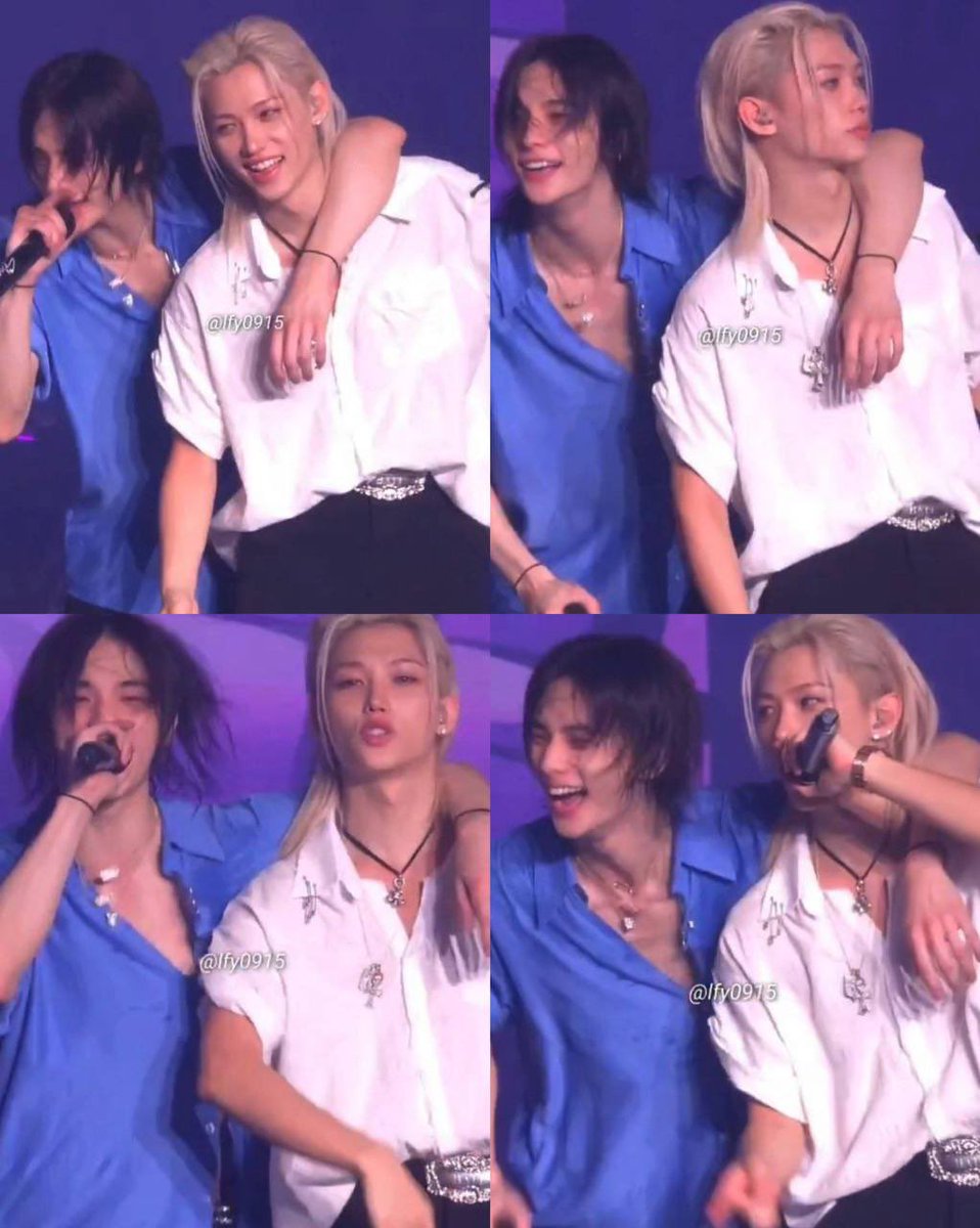 amimurrr's tweet photo. 💙🤍

nowadays not many people know or remember that blue and white were the OG hyunlix colors and these hearts 💙🤍 were their representative emojis 🥹
 that’s why for old hyunlixers, seeing them hugging in shirts of those colors means a lot 🤧😭 https://t.co/OmDgTKUCBC