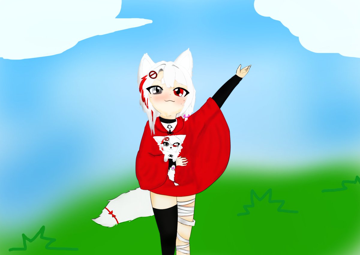 Charcoalwolfz's tweet photo. ต้องลองฝึกวาดพื้นหลังแล้วหละ https://t.co/ykrqPXiBlJ